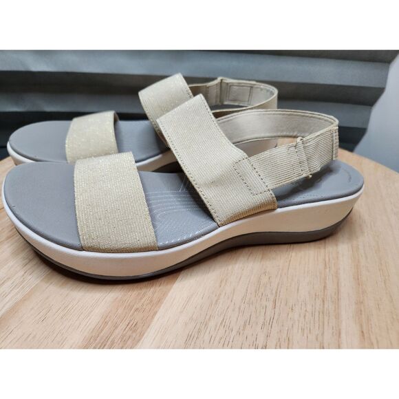 Clarks Arla Jacory Sandals Women's size 10 Soft Gold - Picture 5 of 7